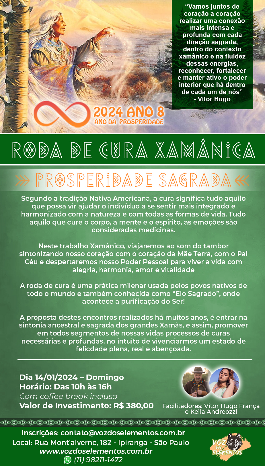 Banner Roda de Cura Prosperidade - Janeiro 2024